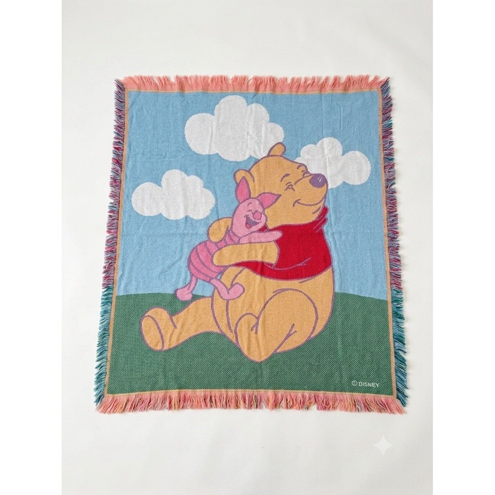 Beacon Disney Winnie The Pooh And Piglet Blanket Tapestry Friendship 62"x54"